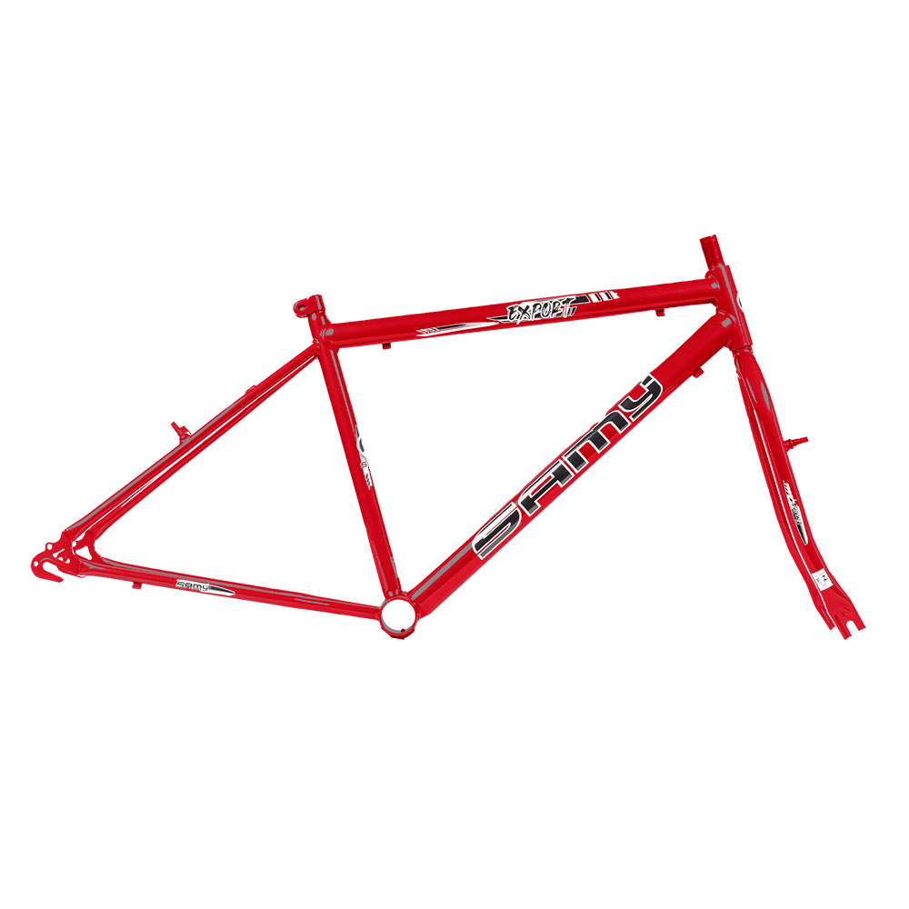 Quadro 24 mtb masculino export vermelho com garfo