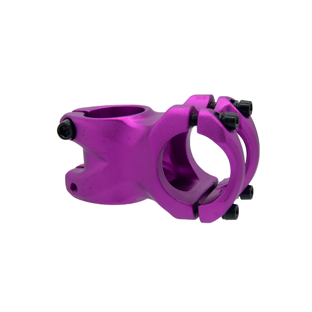 Suporte de guidão em alumínio 3d forjado aheadset 45mm 0° 31.8mm roxo