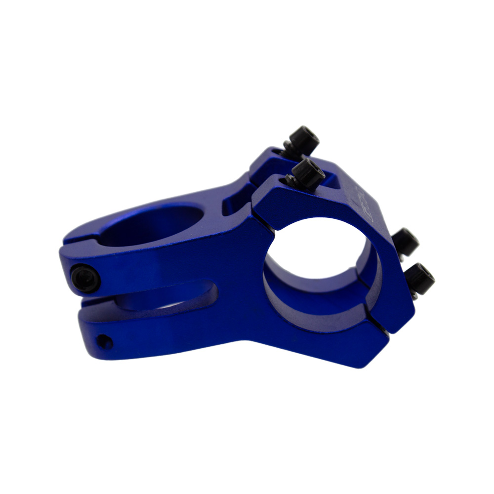 Suporte de guidão em alumínio aheadset 45mm 0° 31.8mm azul