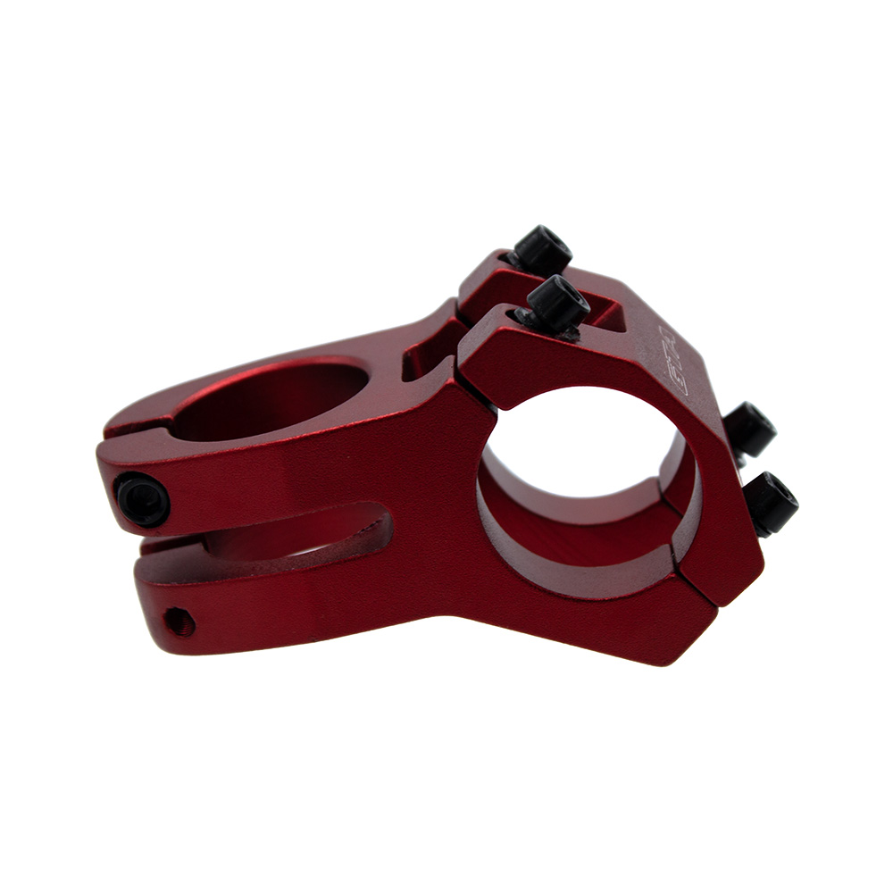 Suporte de guidão em alumínio aheadset 45mm 0° 31.8mm vermelho