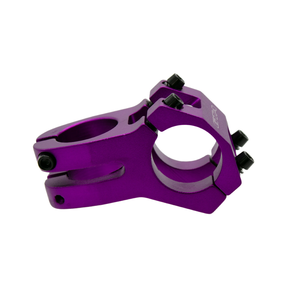 Suporte de guidão em alumínio aheadset 45mm 0° 31.8mm roxo