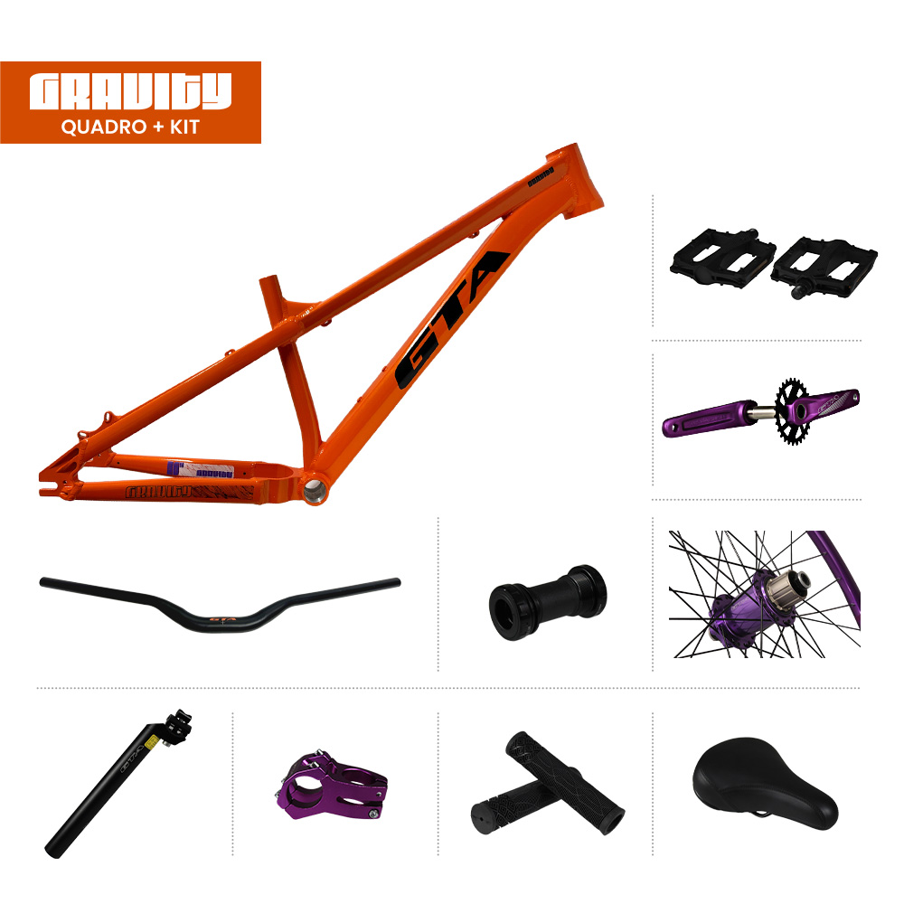 Kit bike freeride 26 gravity laranja