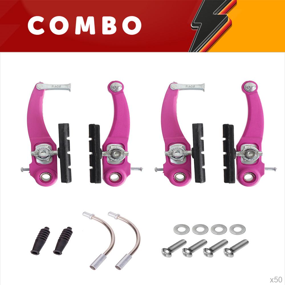 *desconto* combo 50x freio vbrake nylon rosa 110mm, com sapata pino 70mm