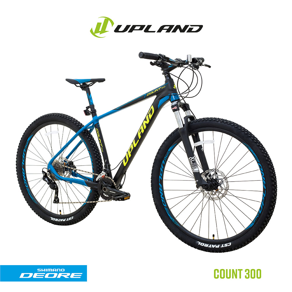 Bicicleta upland cont 300 29 alumínio tamanho 19 preto/azul 20v freio hidraulico deore