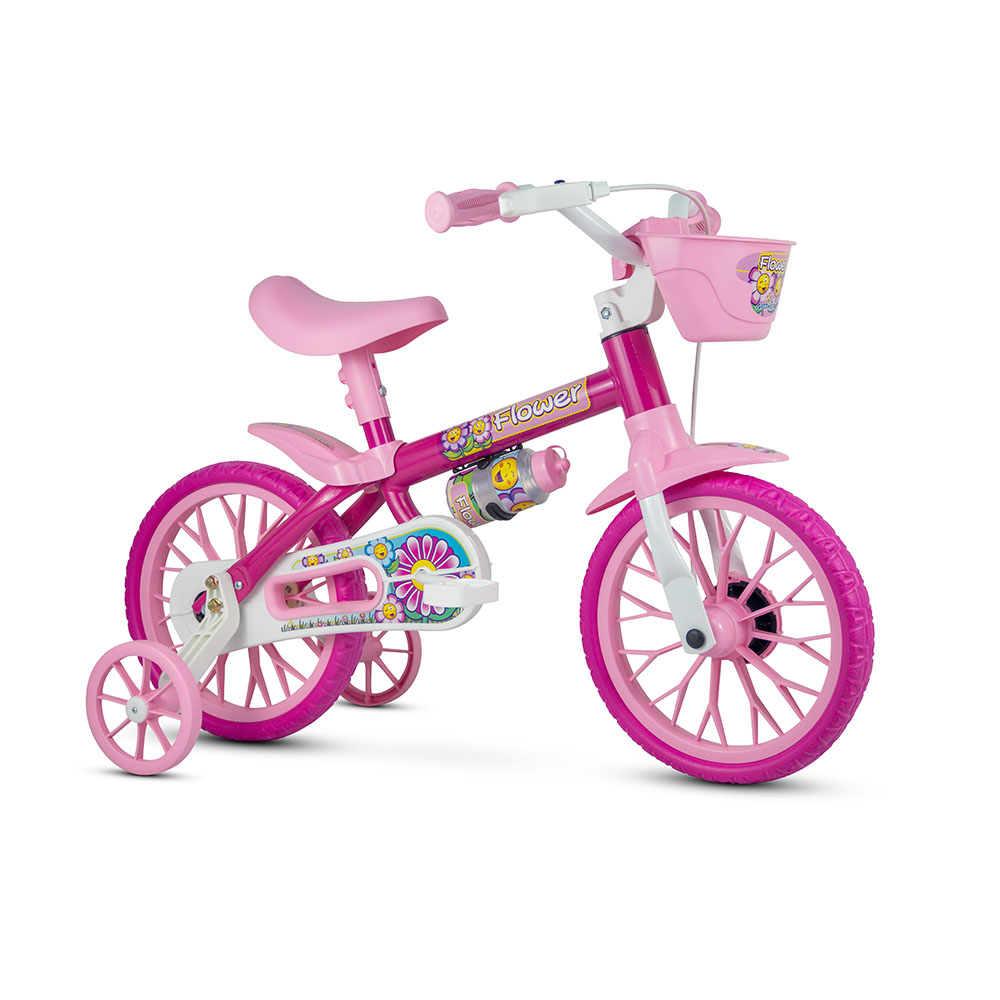Bicicleta infantil aro 12 nathor flower