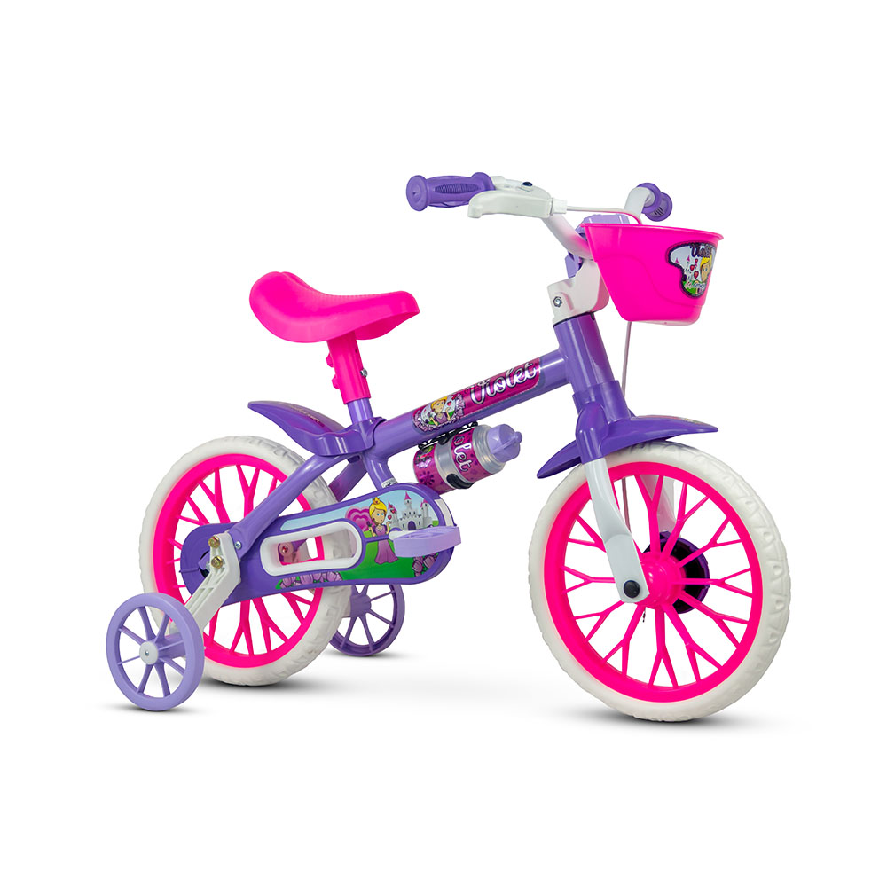 Bicicleta infantil aro 12 nathor violet