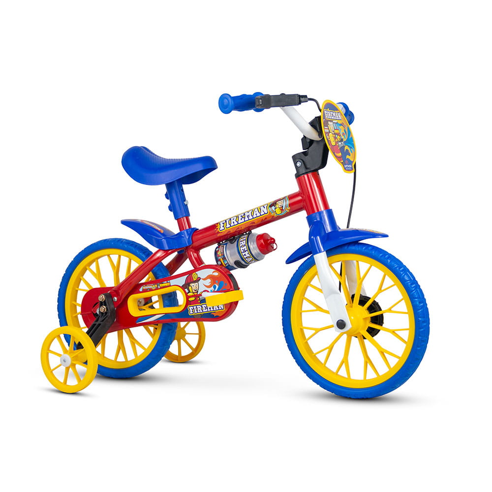 Bicicleta infantil aro 12 nathor fireman