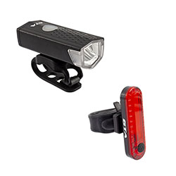 Kit-farol-de-led-cree-xpe-120-lumens--sinalizador-traseiro-led-vermelho-10-lumens---recarregavel-usb